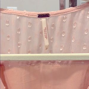 Peach long sleeve Free people dress